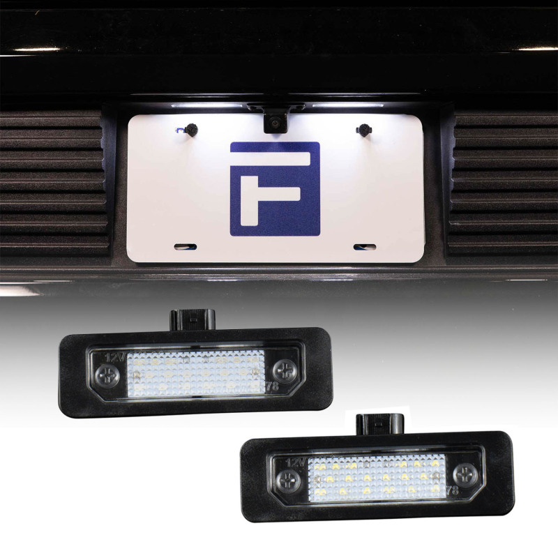 Ford Mustang License Plate Lights - Rear - FORM Lighting - LED - Cool White - 2010